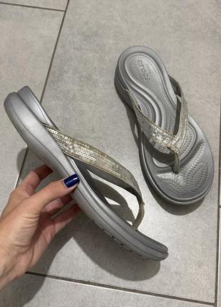 Оригінальні шльопанці crocs dual comfort в’єтнамки , w10 ,  25,5 см / 40 розмір