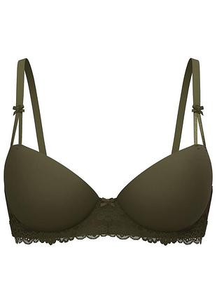 Бюстгальтер балконет оливковий 32а а70 victoria´s secret pink
