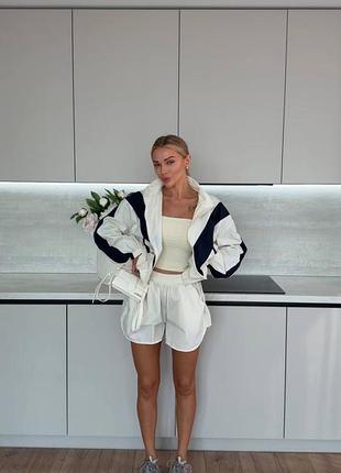 Спортивний костюм з плащівки куртка і шорти