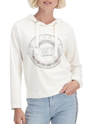 Ноe.худи бренда embellished drawstring signature hoodie white оригинал.зе свежих коллекций