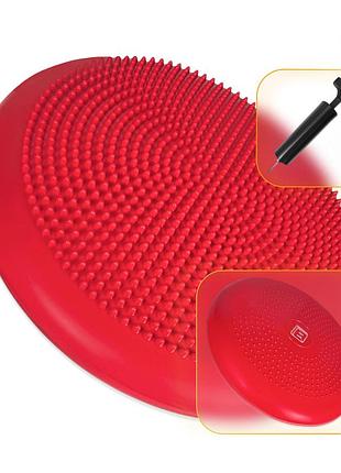 Балансувальна подушка масажна easyfit balance cushion-a червона + насос