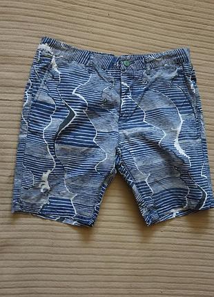Плотные х/б шорты с геометрическим принтом scotch &amp; soda amsterdams couture regular 31 р.