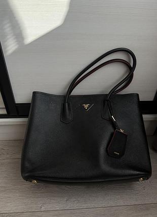 Сумка тоут prada saffiano cuir double