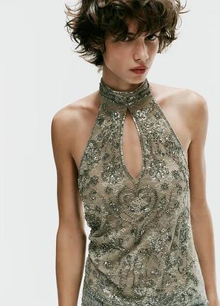 Топ жіночий з коміром zara new