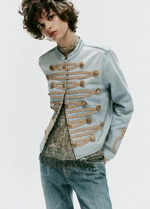 Жакет жіночий блакитний zara new