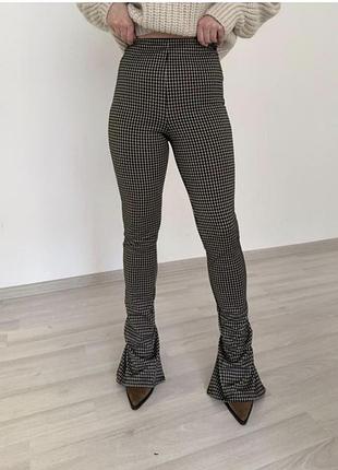 Лосины zara, в клетку, размер xs.
