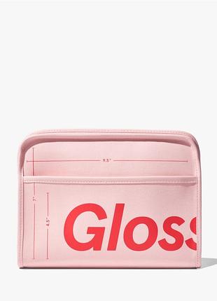 Косметичка рожева glossier органайзер для косметики