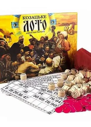 Гра настільна danko toys лото козацька дерев'яні бочки