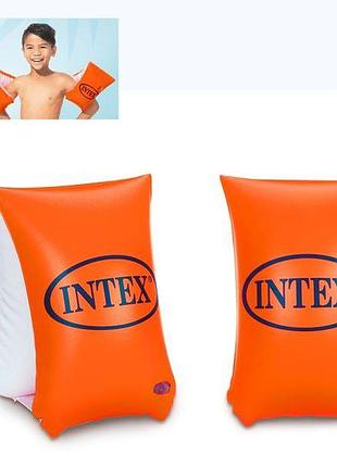 Нарукавники надувні intex 58641 для плавання від 6 років жовтогарячі