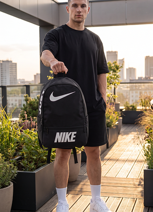 Рюкзак loft чорний (велике лого біле) nike