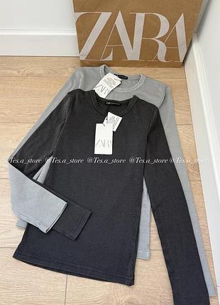 Базові лонги zara лонгслів