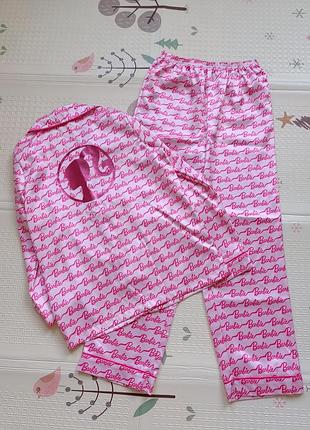 Атласна  піжама barbie від matalan. 146-152см. шовкова трендова