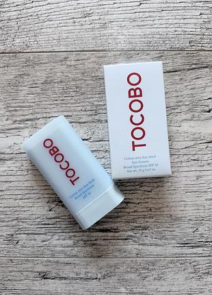 Сонцезахисний стік tocobo cotton airy sun stick spf 50