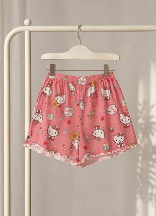 Жіночі піжамні шортики xs-s hello kitty