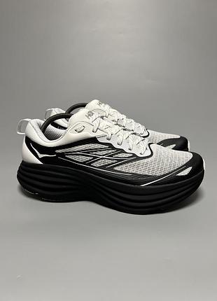 Кросівки для комфортної ходьби бігу тренувань hoka one one bondi 8 ts caged ‘stealth tech pack’  1155391  flck ‘frost / black’ оригінал
