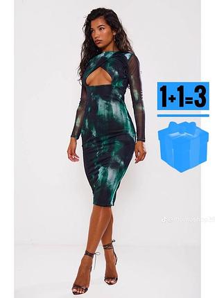 🥰 обтисла міді сукня тай дай prettylittlething