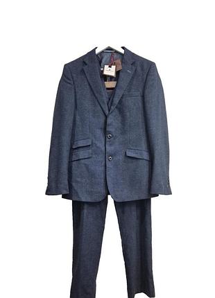 Новый мужской костюм-тройка herbie frogg london оригинал шерсть размер l