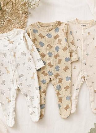 Бавовняні чоловічки primark 0-3міс., 62см
