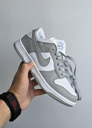 Серые кроссовки унисекс nike sb dunk low grey х данк 45