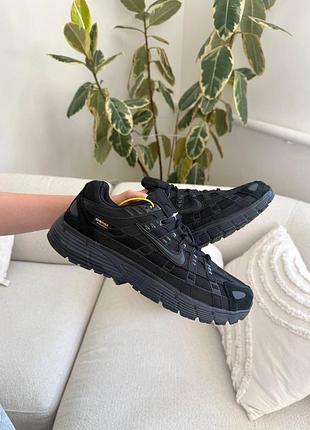 Черные кроссовки унисекс nike p-6000 cordura black х найк 42
