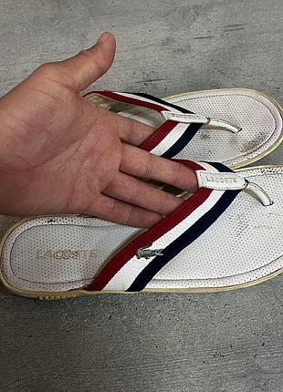 Оригінальні шльопанці lacoste
