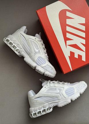 Білі кросівки унісекс nike stussy air zoom spiridon cage white х найк 42