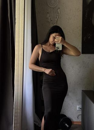 Чорна максі сукня🖤
