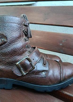 Мужские кожаные зимние ботинки rieker (оригинал) — 43 р. (28 см)