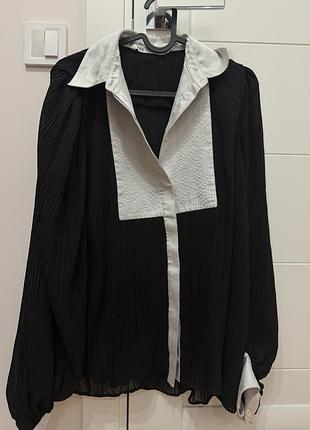 Блуза zara плітрована
