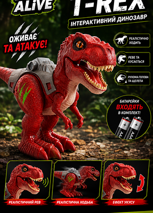 Інтерактивний робот-динозавр zuru robo alive