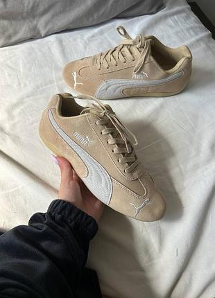Кросівки жіночі puma speedcat beige