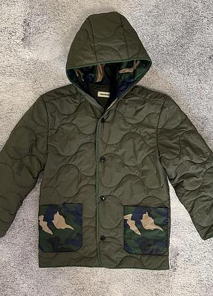 Zadig & voltaire blaka жіноча куртка s хакі стьобана whcd3406f камуфляж