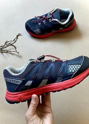 Кросівки трекінгові жіночі salomon 37 розмір устілка 22,5 см | темно-сірі з фіксатором