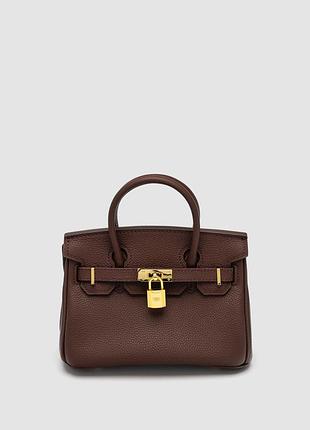Сумка эрме эрмес хермес гермес  birkin 20 brown/gold