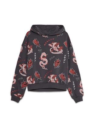 Укорочене худі з капюшоном cropp