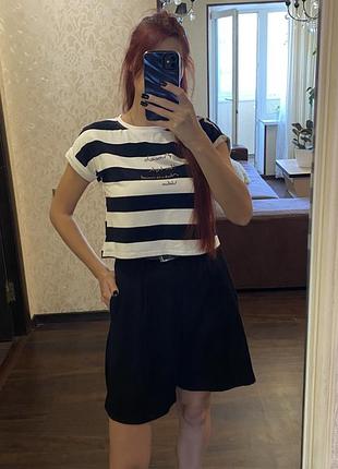Чорні довгі шорти класичні h&m бермуди