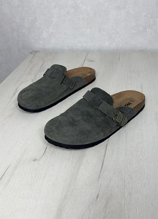 Соловічі шльопанці walkmaxx в стилі birkenstock, 43-44
