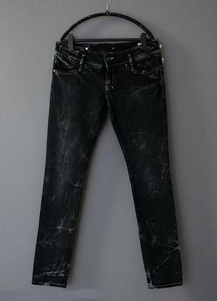 Оригінальні підліткові джинси diesel kids Двірці 13-14 л 158-164 см мармурова варіння чорно-снрі нові