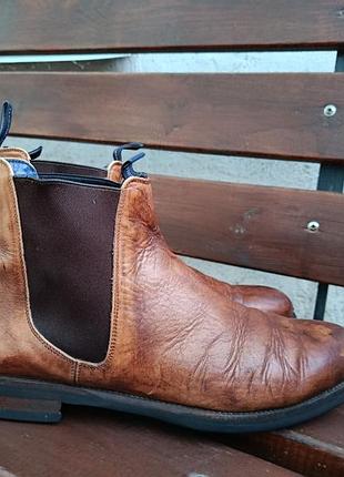 Кожаные ботинки челси mac fincher footwear — 45 р. (30 см)