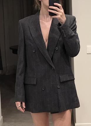 Жакет жіночий zara, сірий, xs,
