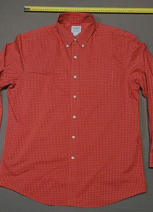 Комір 43 см  l.l.bean size l-reg.    100% cotton картата  сорочка   made in sri lanka 
гудзики брендовані