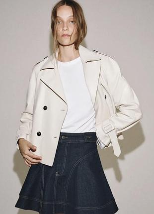 Шкіряна куртка zara 100% овеча шкіра