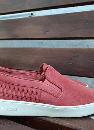 Замшевые женские слипоны michael kors — 38.5–39 р. (25 см)