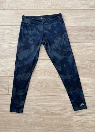 Женские тренировочные леггинсы adidas climalite camo performance tights (артикул: s19395)