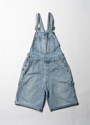 Levis vintage shortalls dungarees - light blue denim [pwh017344]