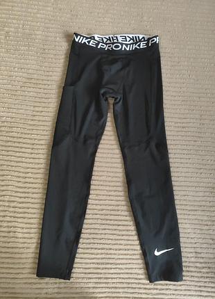 Спортивные компрессионные леггинсы nike pro - облегающие брюки для тренировок и спорта xs