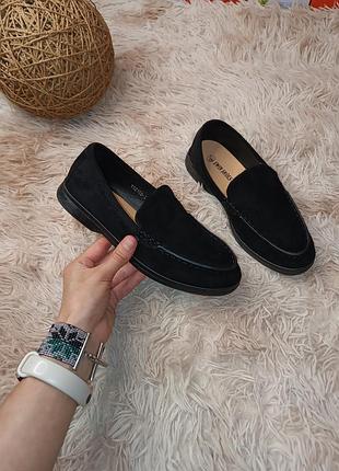 Черные трендовые лоферы swin shoes 36-41 р