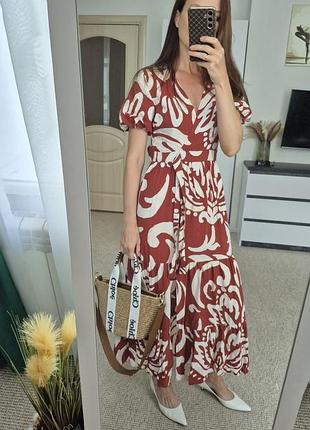 Платье макси new look tall вискоза, eu 38,