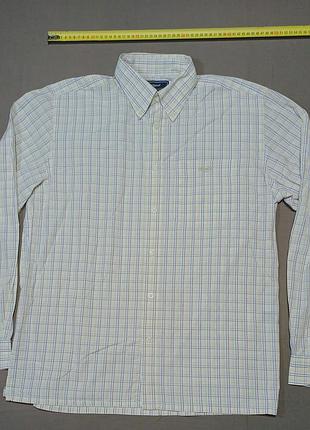 Комір 40 см  henri lloyd size l   100% cotton картата  сорочка made in portugal 
гудзики брендовані