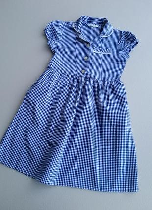 Школьное платье, платье m&amp;s на 7-8 лет.